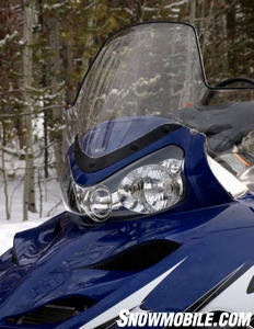 The new breed of sports-utility sleds like the Polaris WideTrack sport large windshields and unrivalled towing power. 