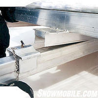 Be sure to lubricate the tilt assembly and clamp on tilt-type trailers such as this two-place Floe Trailer.