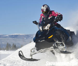 The new REV-chassis with 4stroke GSX is a sporty ride.