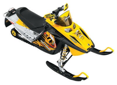 Still a very good buy, the fan-cooled MXZ 550X is a nimble, lightweight sport sled.