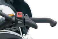 Even the low-priced F570 comes with Cat's best-in-the-industry handlebar set. Push-button reverse is standard, too
