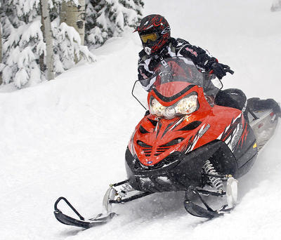 Polaris' Turbo Switchback offers smooth power for on or off-trail adventure riding.