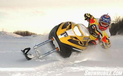Currently AD Boivin’s Snow Hawk holds the monopoly on snow bikes.
