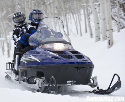 Polaris’ WideTrak LX handles two-up travel and all kinds of winter work.