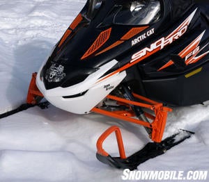 Arctic Cat outfits its seventh generation double wishbone with Fox Float shocks.