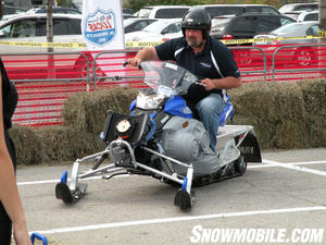 The Lucas Oil Test Track gave people a chance to try out some new sleds.