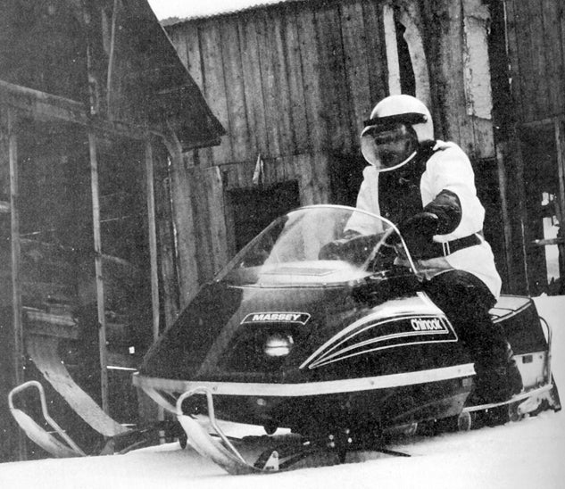 Before Massey-Ferguson exited the snowmobile business, it partnered with Scorpion to build its sleds like the entry-level Chinook 300. 1976 Massey-Ferguson Chinook 300
