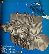 Hirth’s “big bore” 793cc Honker made 70 hp at 6500rpm.