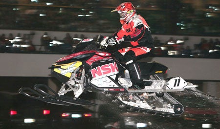 Tim Tremblay had great success on the MXZx 600RS this past snocross season. (Photo by Paul Johnson)