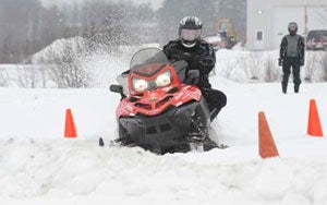 The Bucky 750 Clean-Fuel Sled is built on a 2007 Polaris FST LX chassis.