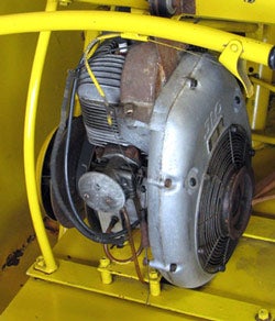 In the 1960s Ski-Doo’s Rotax engine mounted on the chassis in front of the driver.