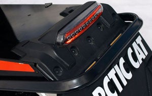 LED lighting aids on-trail visibility. LED lighting aids on-trail visibility.
