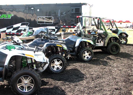 Snowmobile manufacturers use Hay Days to display all of their products to potential buyers.