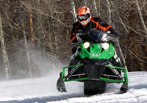 Aggressive Arctic Cat Riding