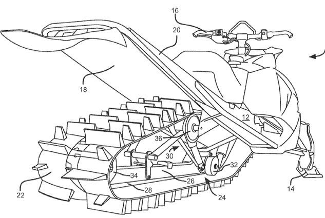 Arctic Cat Suspension Patent Rear View