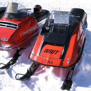 Scorpion bought Brutanza Brut, which enjoyed a performance image from which Scorpion hoped to benefit. A Massey Ferguson version based on later Scorpion Brut models carried the name Cyclone. Vintage Scorpion-build Brut Snowmobile