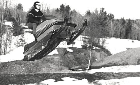 Sleds like this Chaparral brought the sport liquid-cooled engines in the 1970s.