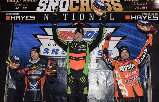 Chicago Snocross Pro Open Podium