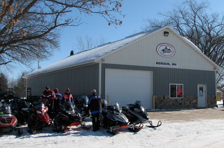 Lunch for Minnesota veterans was hosted at the Beroun Flames clubhouse, just off the main trail.