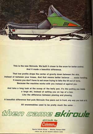 This Coleman-Skiroule advertisement points out both the style and mechanical substance revealed in the forward-thinking design of the RT series.