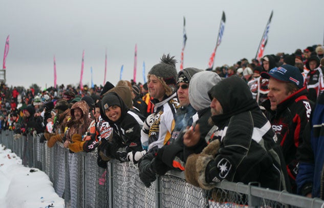 Eagle River Snowmobile Derby Crowd