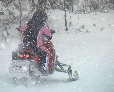 The 3/4-scaled Enforcer sleds are full-featured and include 4-stroke 150cc and 300cc engines, double A-arm front suspension and aggressive track pattern. Top speed for the 300cc model is said to be in excess of 40 mph.