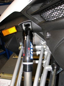 Front Fox Air Shocks on Yamaha Apex SE