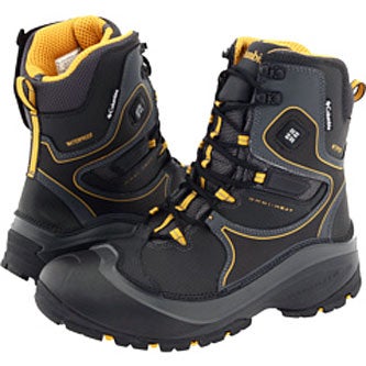 Rechargeable batteries power the three heat settings available in Columbia’s Techlite winter boots. (Image courtesy of Columbia.)