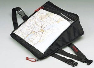 Trail cruising gets easier when you use a map bag. (Image courtesy of Dennis Kirk)