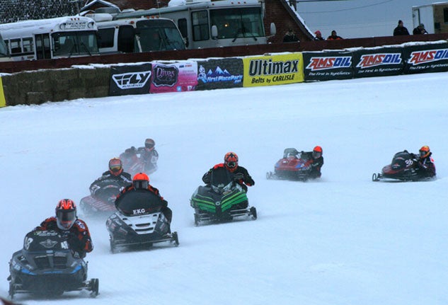 Eagle River Snowmobile Derby Ice Oval Racing