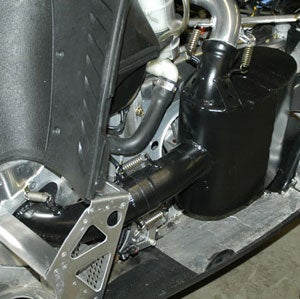 The Powder-Pro add-on mufflers produce stock like sound levels and work with stock or Speedwerx Fat Daddy Single Pipes. (Image courtesy of Hot Seat/Speedwerx)