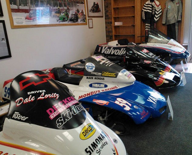 Racing Display at International Snowmobile Hall of Fame