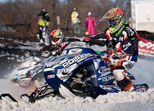 Kody Kamm rebounded from a rare loss on Friday to win Saturday's Pro Lite final. Kody Kamm ERX Snocross National