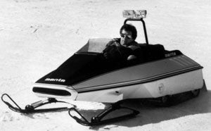 The twin-track concept evolved over three decades with the 3R Industries Manta sit-in trail sport design being the most aggressive. Manta 3R Industries