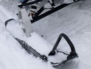 Modern Plastic Snowmobile Ski