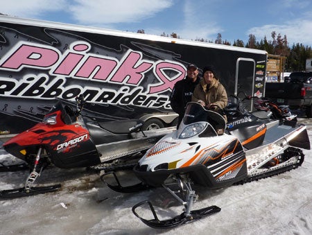 Jody McKay and Dan Ostrowski founded Pink Ribbon Riders to provide financial assistance to both men and women who are diagnosed with breast cancer.