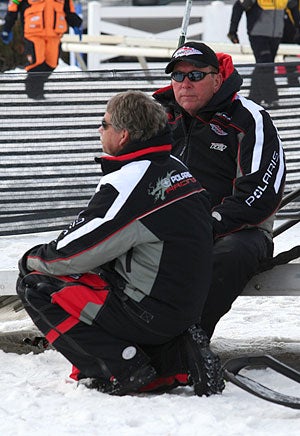 Tom Rager, Sr. and Bill Rader, two key cogs of the Polaris Racing braintrust.