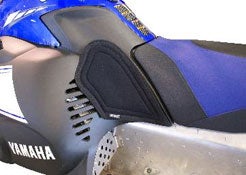 Personal comfort scores high if you are a serious ditch banger and products like these console pads for the Yamaha Nytro will add cushioning. (Image courtesy of Skinz Protective Gear)