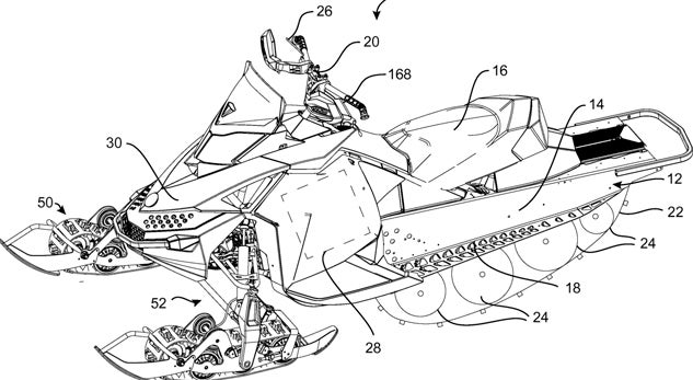 Ski-Doo Wheel-Ski Assembly