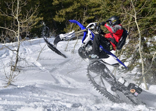 Snow Bike Rider Action