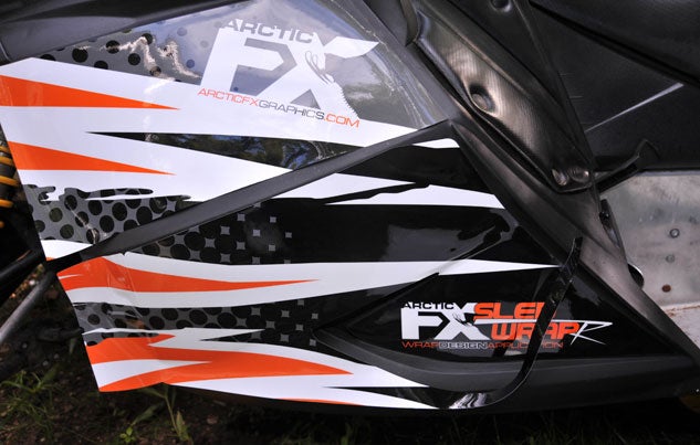 Snowmobile Graphics Installation