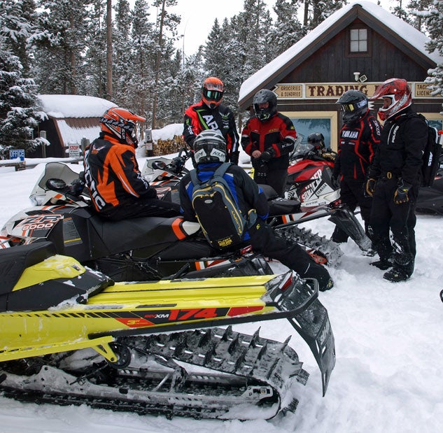 Snowmobile Group Ride