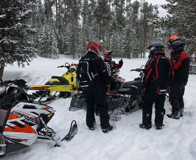 Snowmobile Group Ride