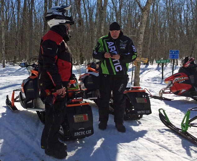 Snowmobile Trail Stop