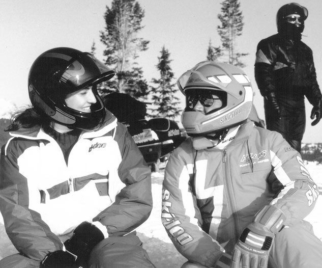 Snowmobilers Talking