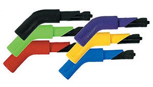 Sportech’s nylon end hooks are available in different colors and bends.