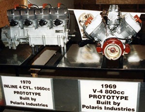 Vintage Polaris Snowmobile Engines