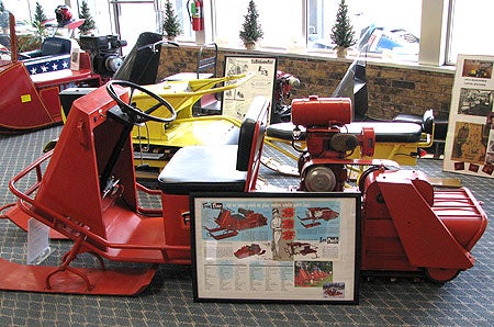 There are more than 60 vintage and antique snowmobiles in the current WSHQ collection.