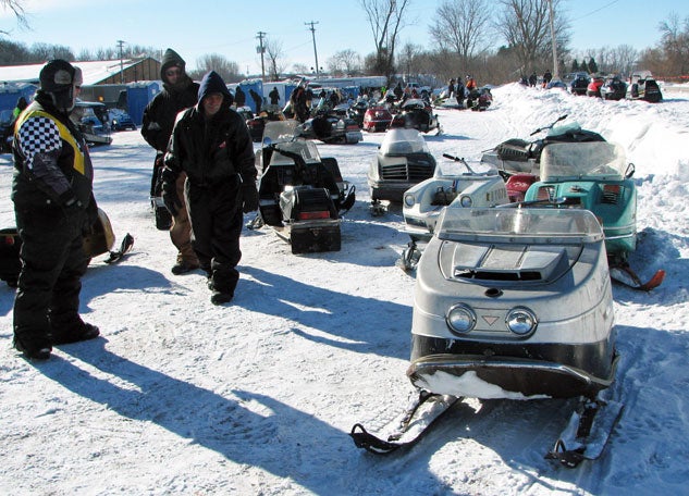 Vintage Snowmobiles at Waconia Ride-In