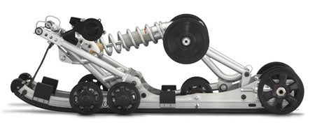 The MonoShock II suspension features needle bearings, larger rear axle, new wheels and stronger rails.